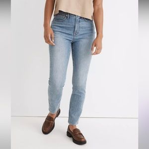 NWT MADEWELL The Petite Curvy Perfect Vintage Jean in Heathcote Wash